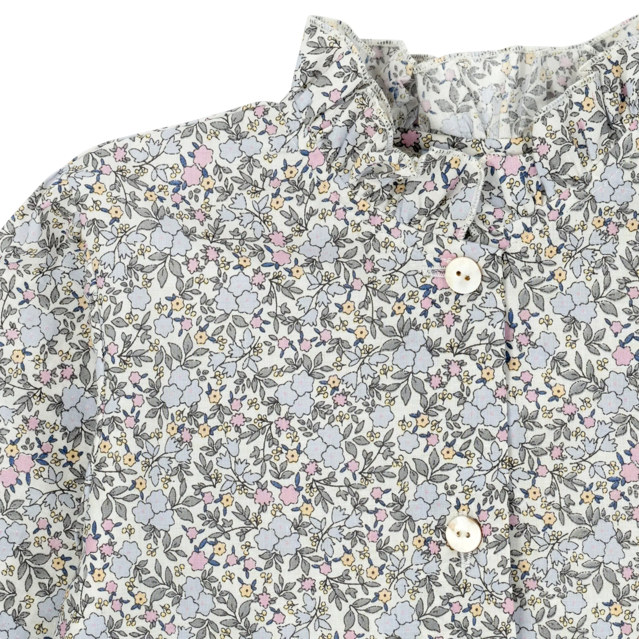 Girl Shirt - Flower Grey