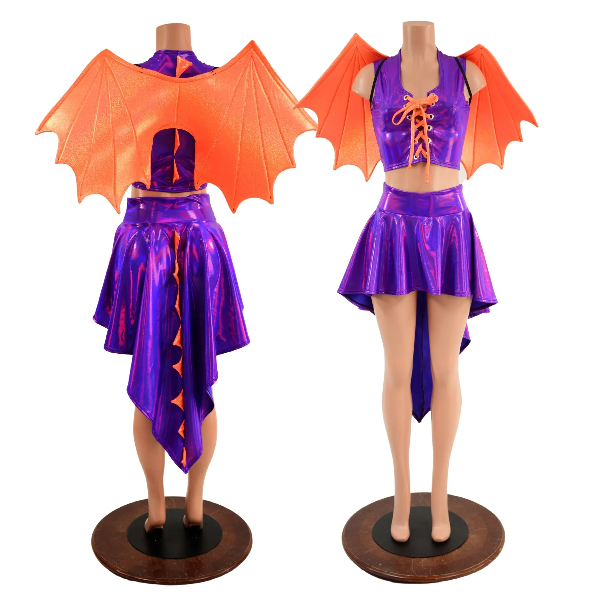 Grape and Orange Dragon Set ( Dragon Wings!)