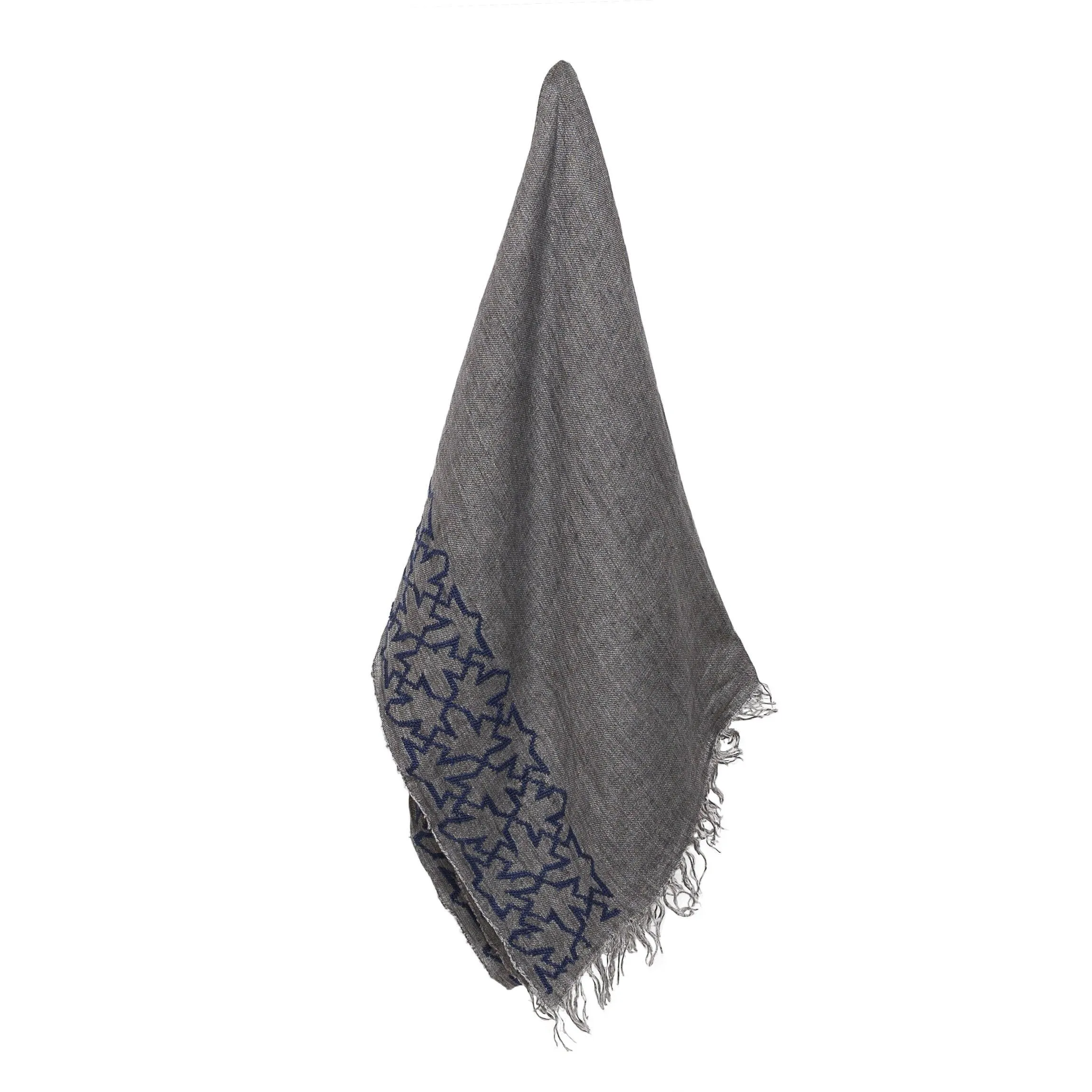 GRAY LINEN SHAWL SULTAN HAN