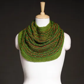 Green - Kumaun Hand Knitted Woolen Cowl