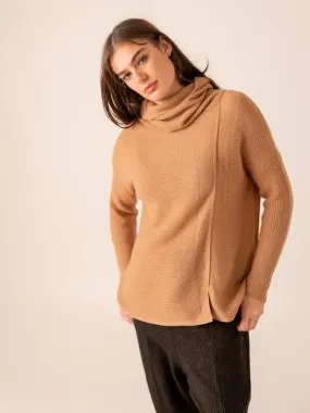 Harpers Emporium Cowl Neck Cashmere in Maple