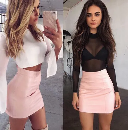 High Waist mini Skirt