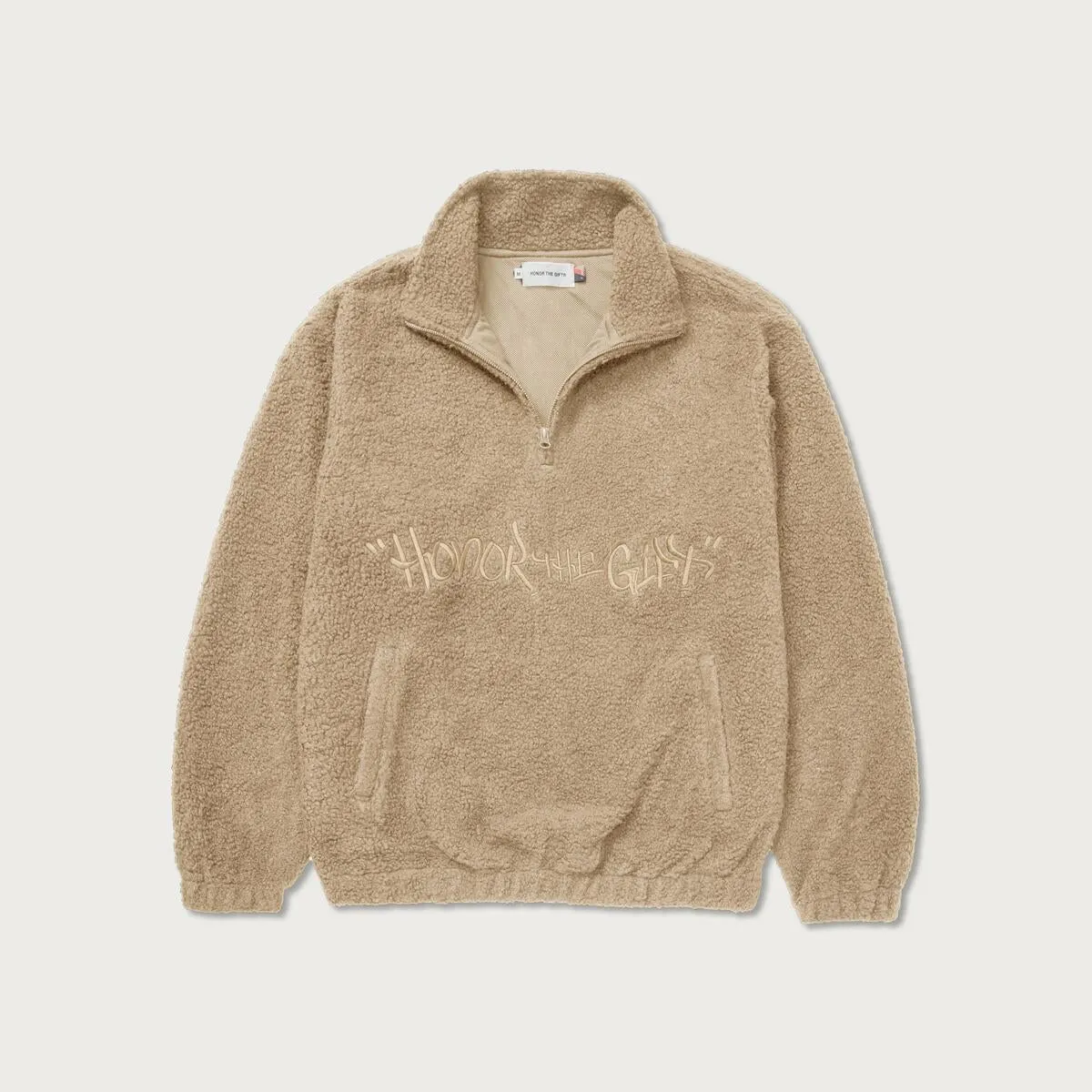 Honor The Gift Script Sherpa Pullover