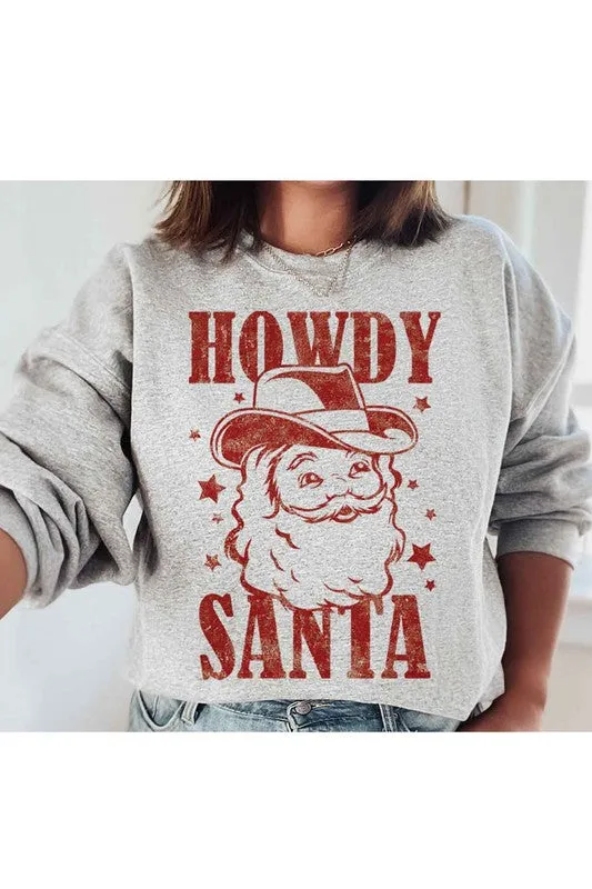 Howdy Santa Graphic Sweatshirt