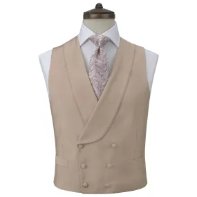 Hudson Oyster Pink Grosgrain Silk and Cotton Waistcoat