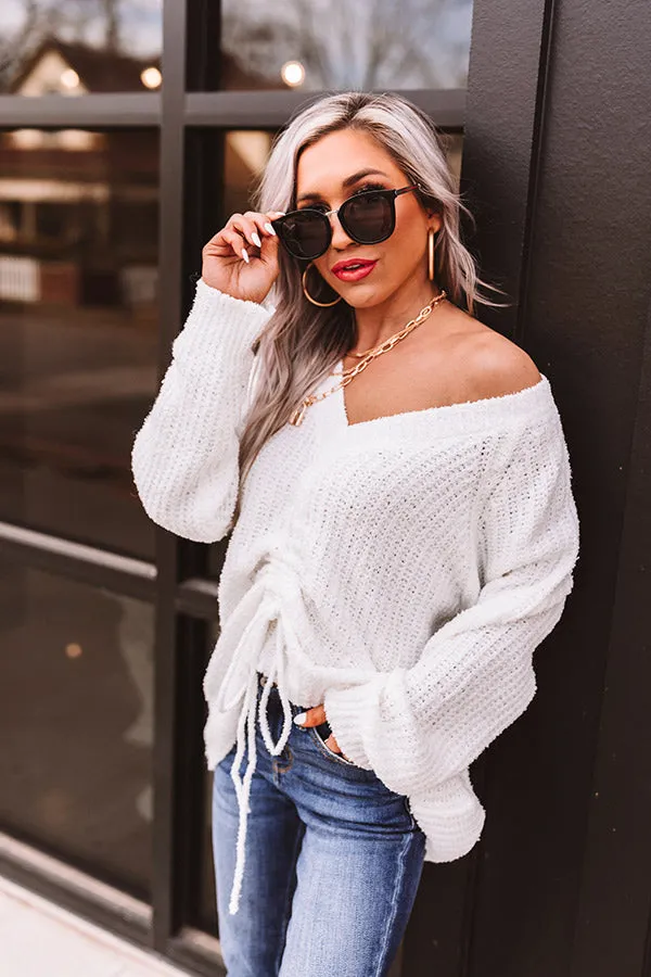 Insta Obsessed Knit Sweater In White