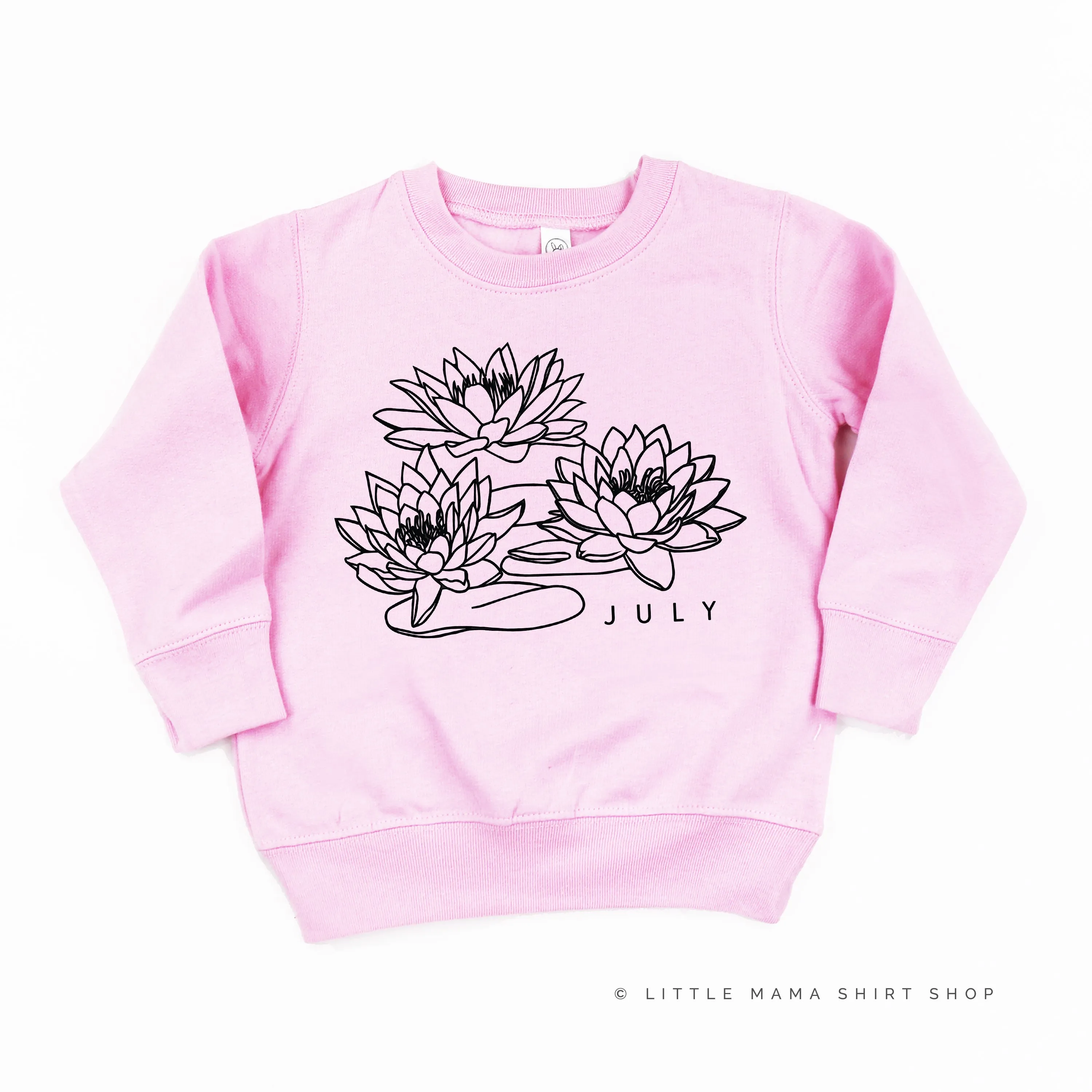 JULY BIRTH FLOWER - Lotus - Child Sweater