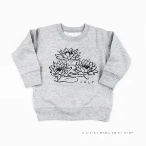 JULY BIRTH FLOWER - Lotus - Child Sweater