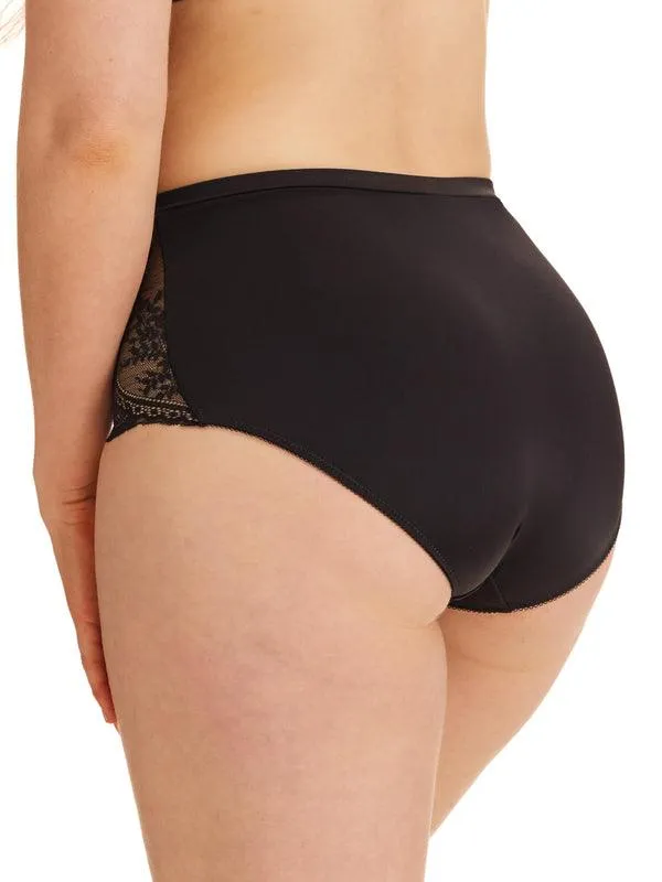 Kayser Recycled Microfibre & Recycled Lace Full Brief - Black