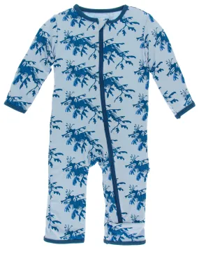 KicKee Pants Pond Leafy Sea Dragon Coverall with Zipper