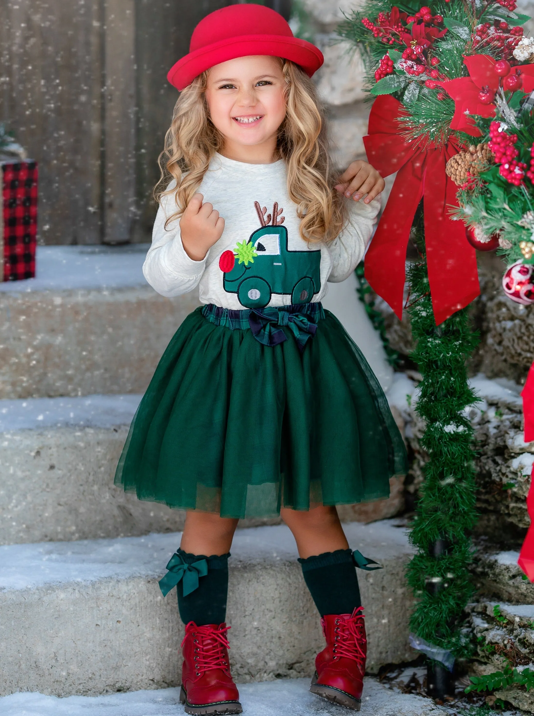 Lead The Way Plaid Tutu Skirt Set