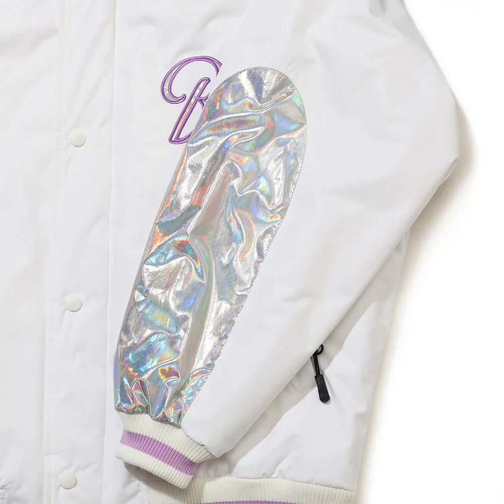 LOGO STADIUM JACKET WHITE