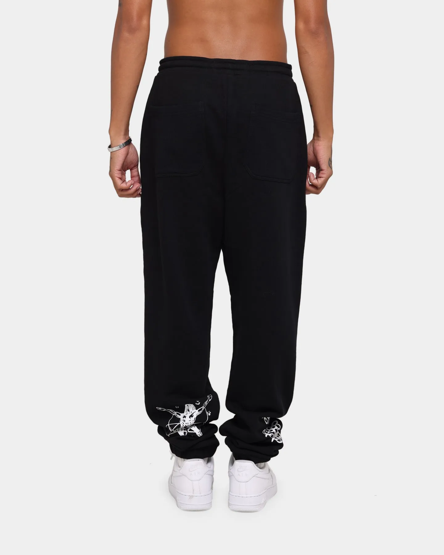 Loiter Rave Multi Logo Sweatpants Black