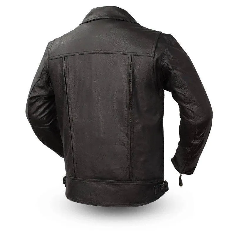 Mastermind Premium Mens Leather Motorcycle Jacket