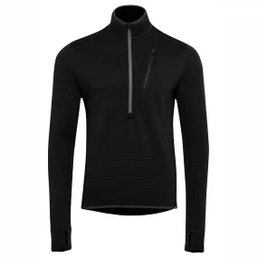 Mens 260 Merino Blend Grid Fleece (Black)