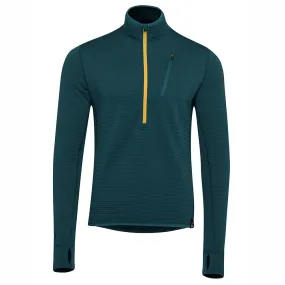 Mens 260 Merino Blend Grid Fleece (Petrol)