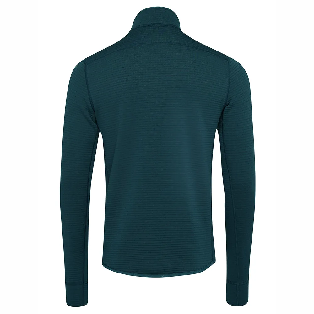 Mens 260 Merino Blend Grid Fleece (Petrol)