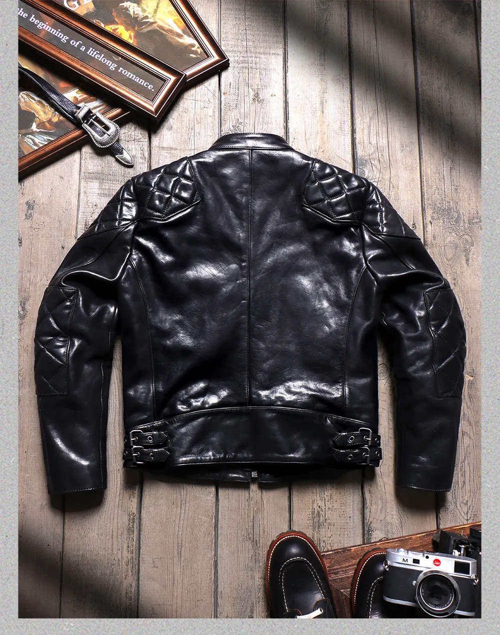 Men's Cafe Racer Leather Jacket