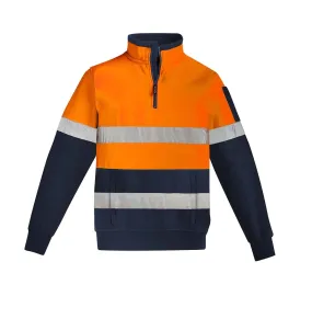 Mens Hi Vis 1/4 Zip Pullover - Hoop Taped