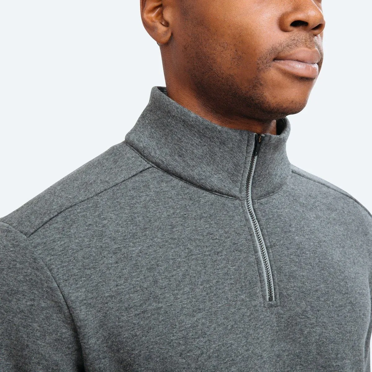 Men's Hybrid Fleece 1/4 Zip - Grey