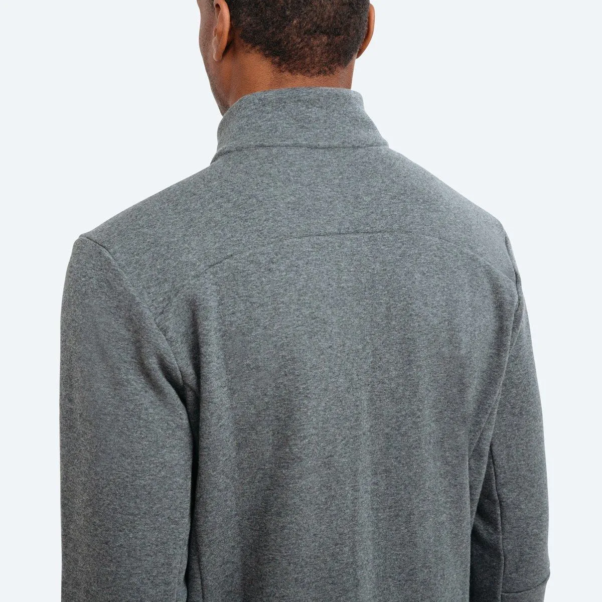 Men's Hybrid Fleece 1/4 Zip - Grey