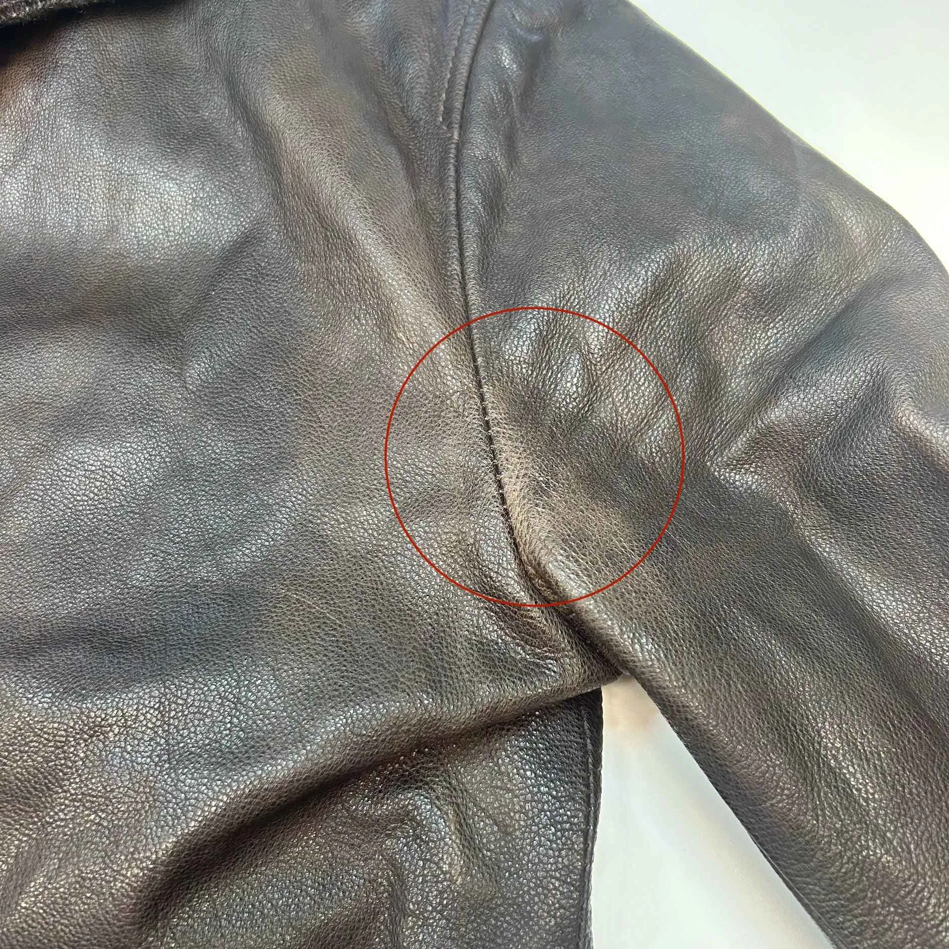 Men's Leather Jacket Brown Size IT 48 / M