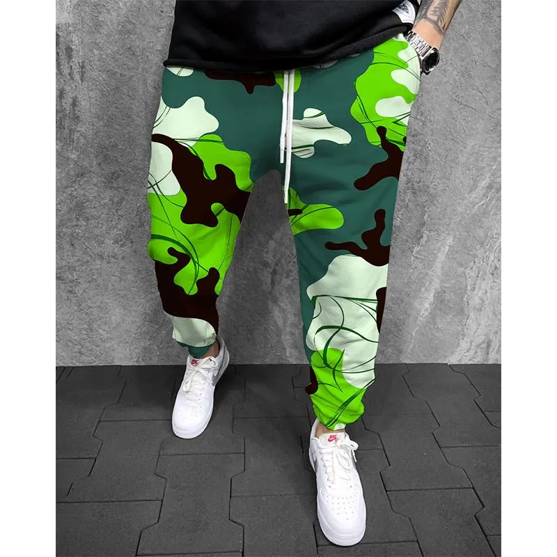 Men's Printed Elasticated Sweatpants 26319848YM