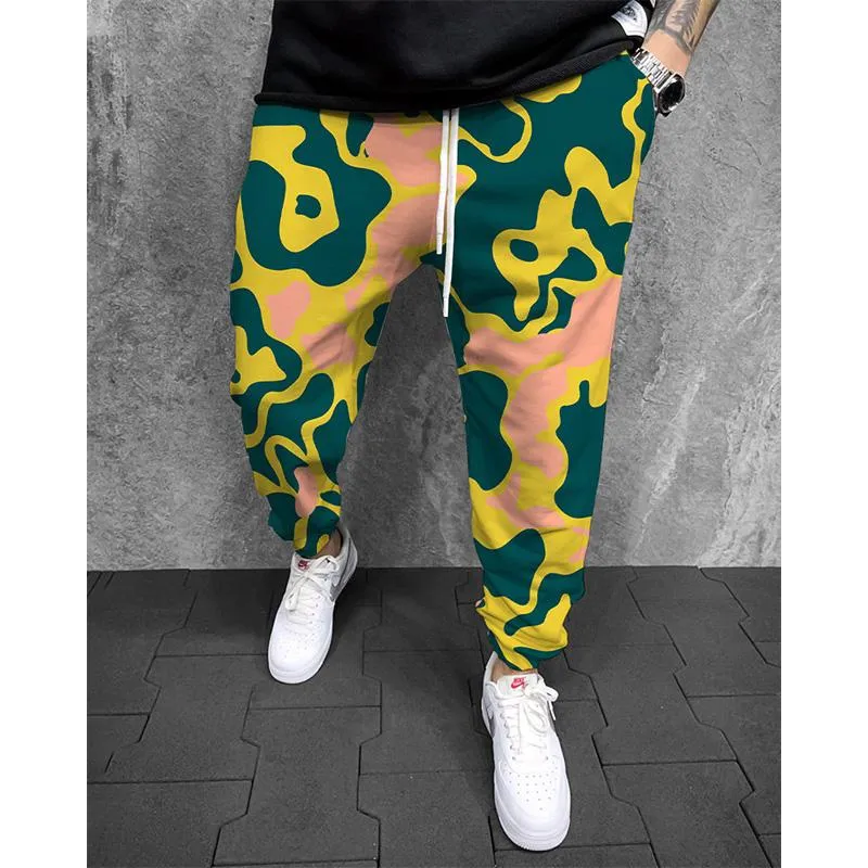 Men's Printed Elasticated Sweatpants 26319848YM