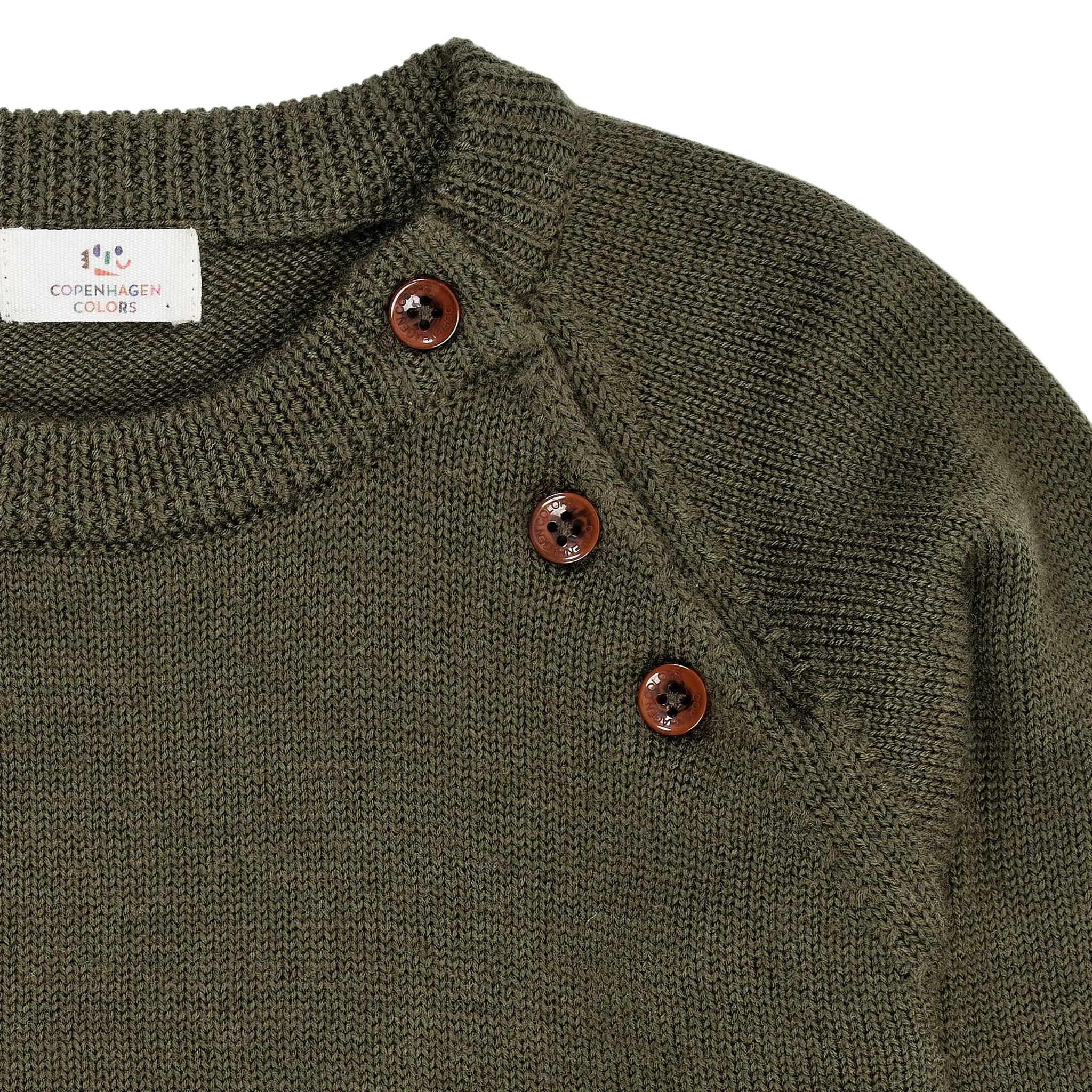 MERINO CLASSIC PULLOVER LS - FORREST GREEN