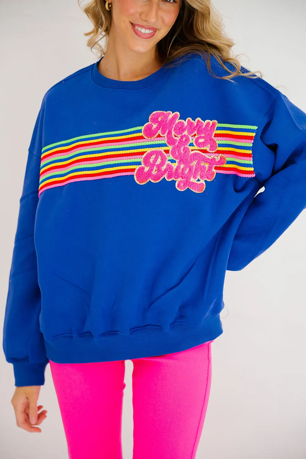 MERRY & BRIGHT ROYAL PULLOVER (PRE-ORDER)