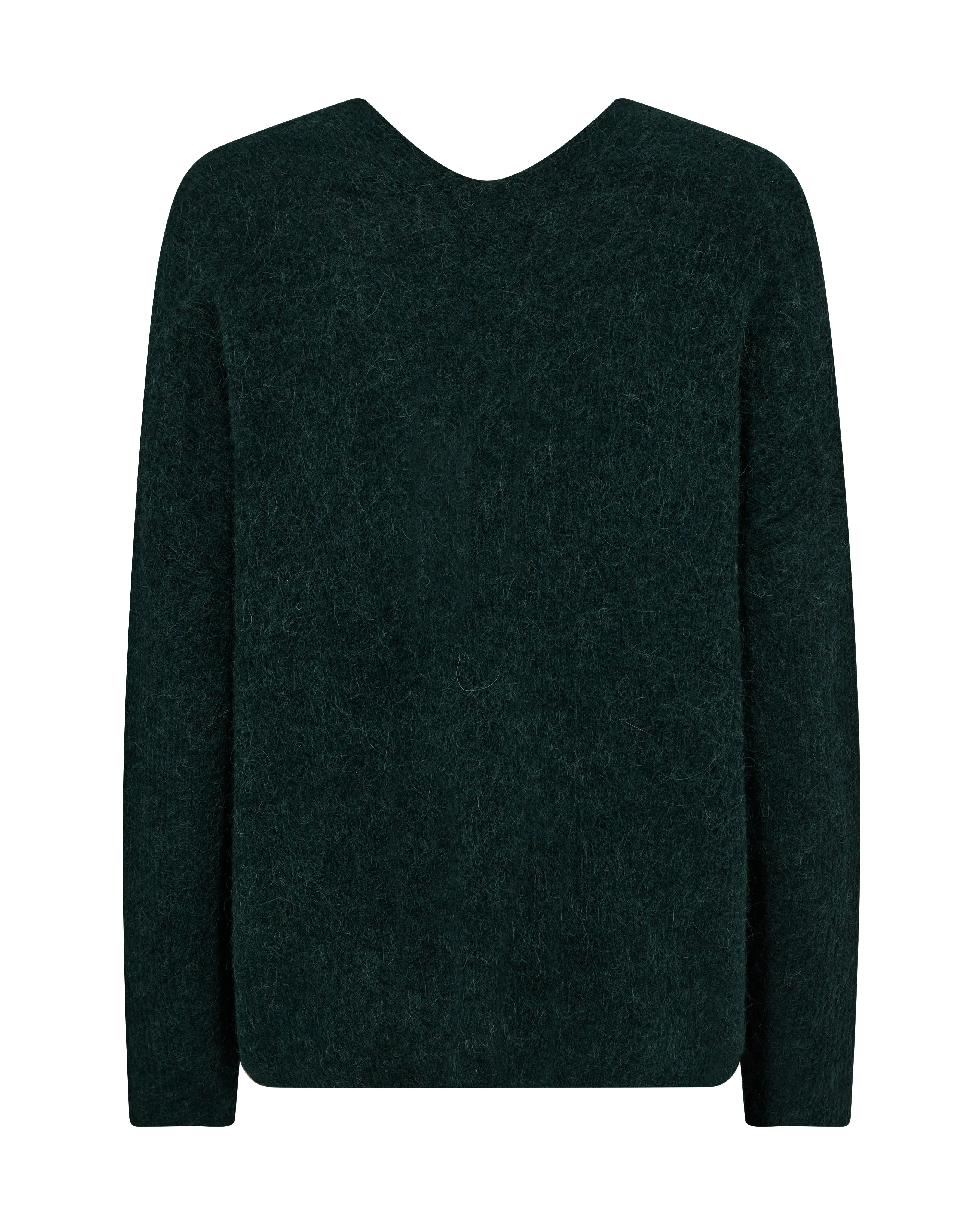 Mos Mosh Thora V-Neck Knit - Dark Pine