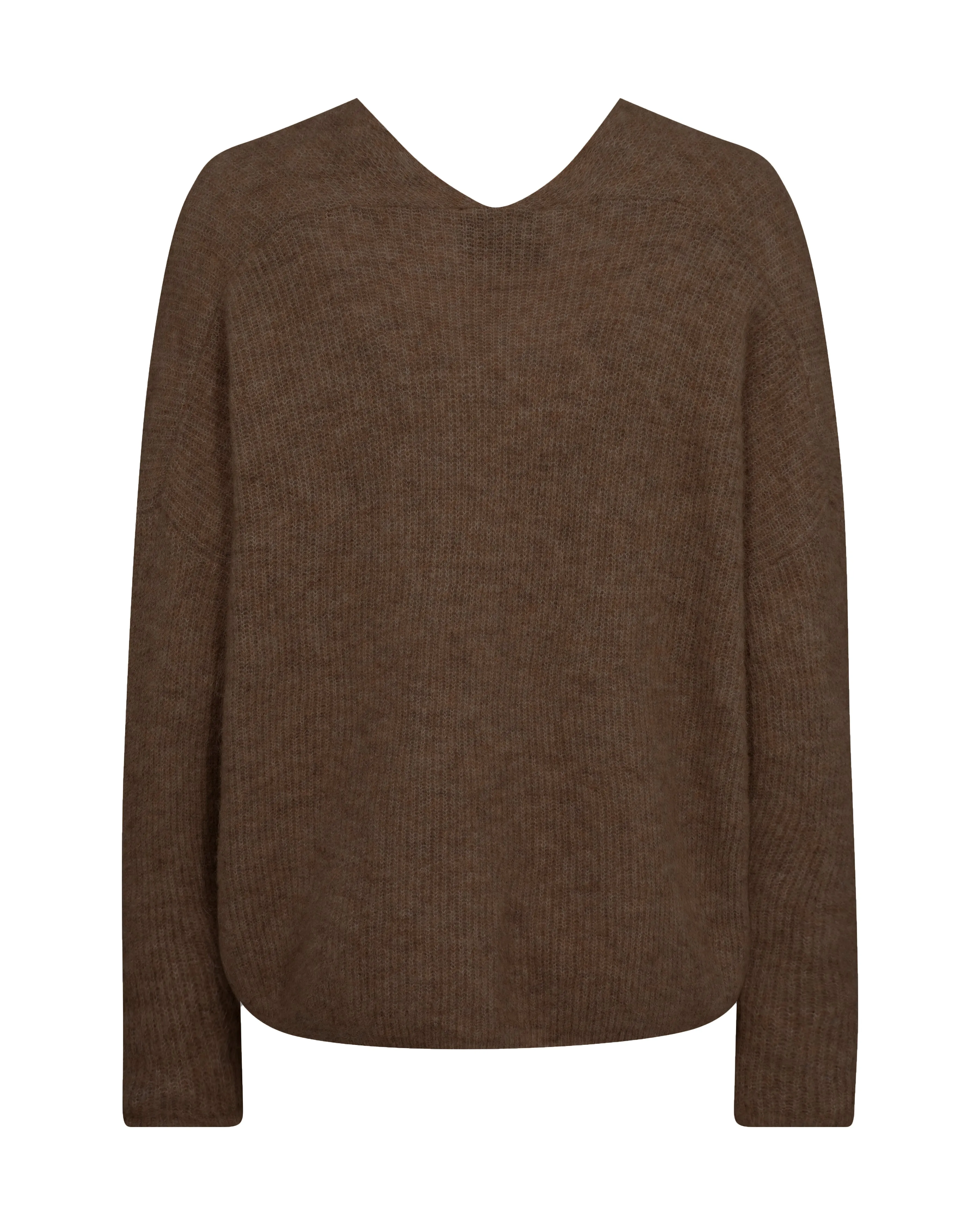 Mos Mosh Thora V-neck Knit - Rain Drum