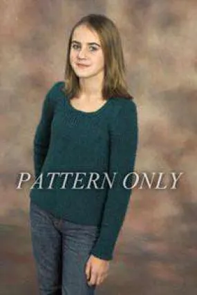 Mulberry Merino A Line Pullover *Pattern*