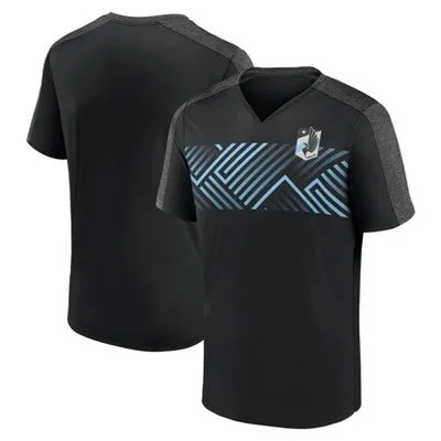 New - MLS Minnesota United FC Men's Short Sleeve V-Neck Warm Up Jersey Team, XXL