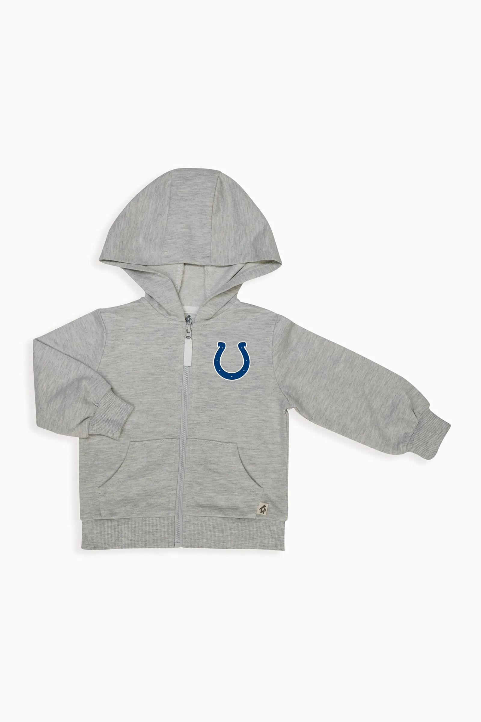 NFL Toddler Unisex Grey French Terry Zip-Up Hoodie