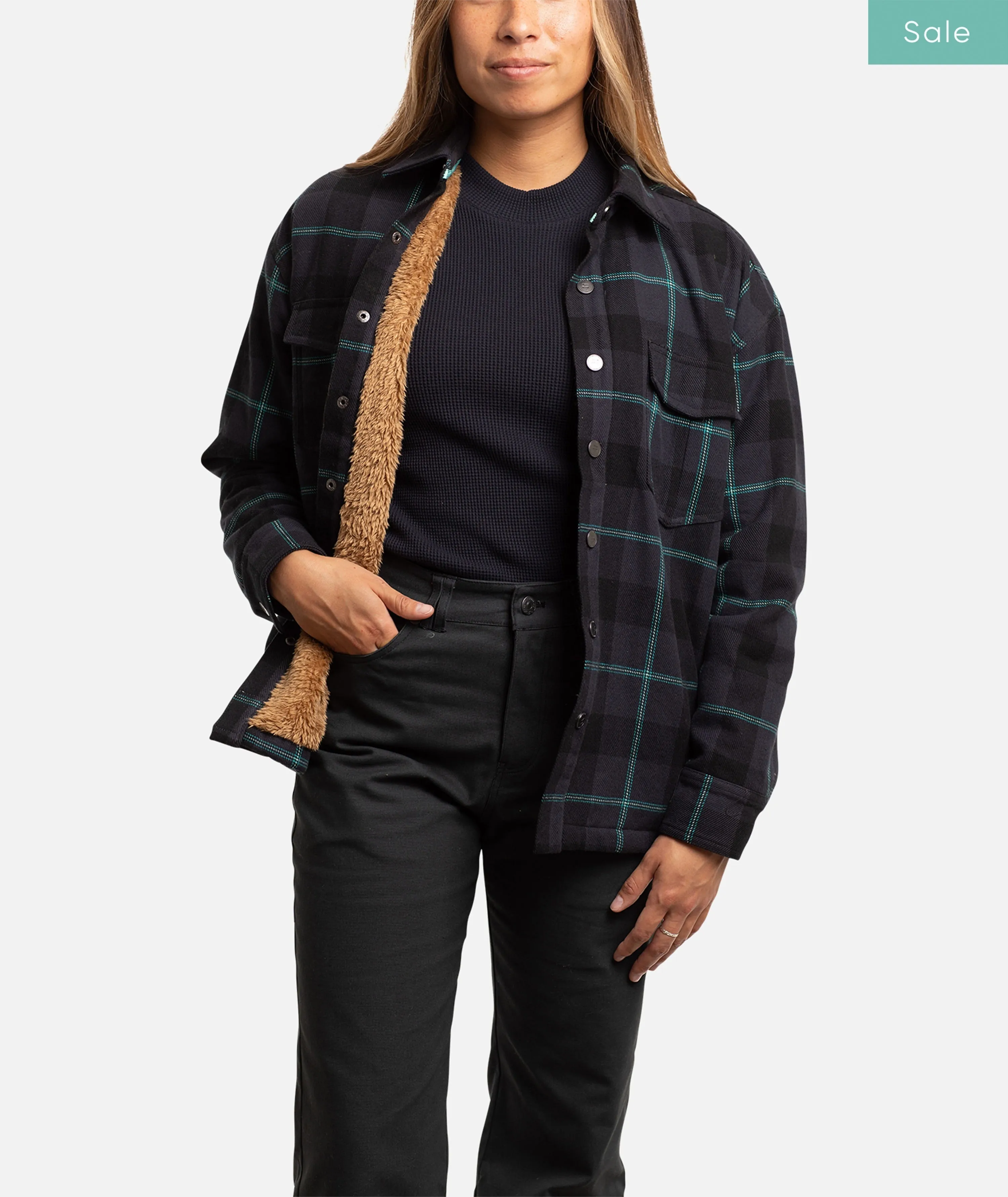 Nivean Flannel Jacket - Black