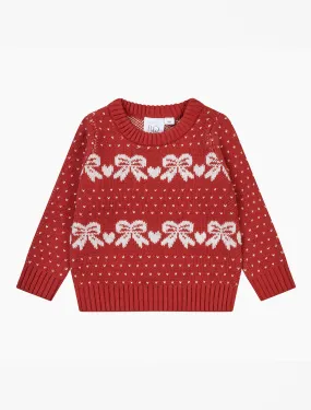 Noe Sweater in Red Bow