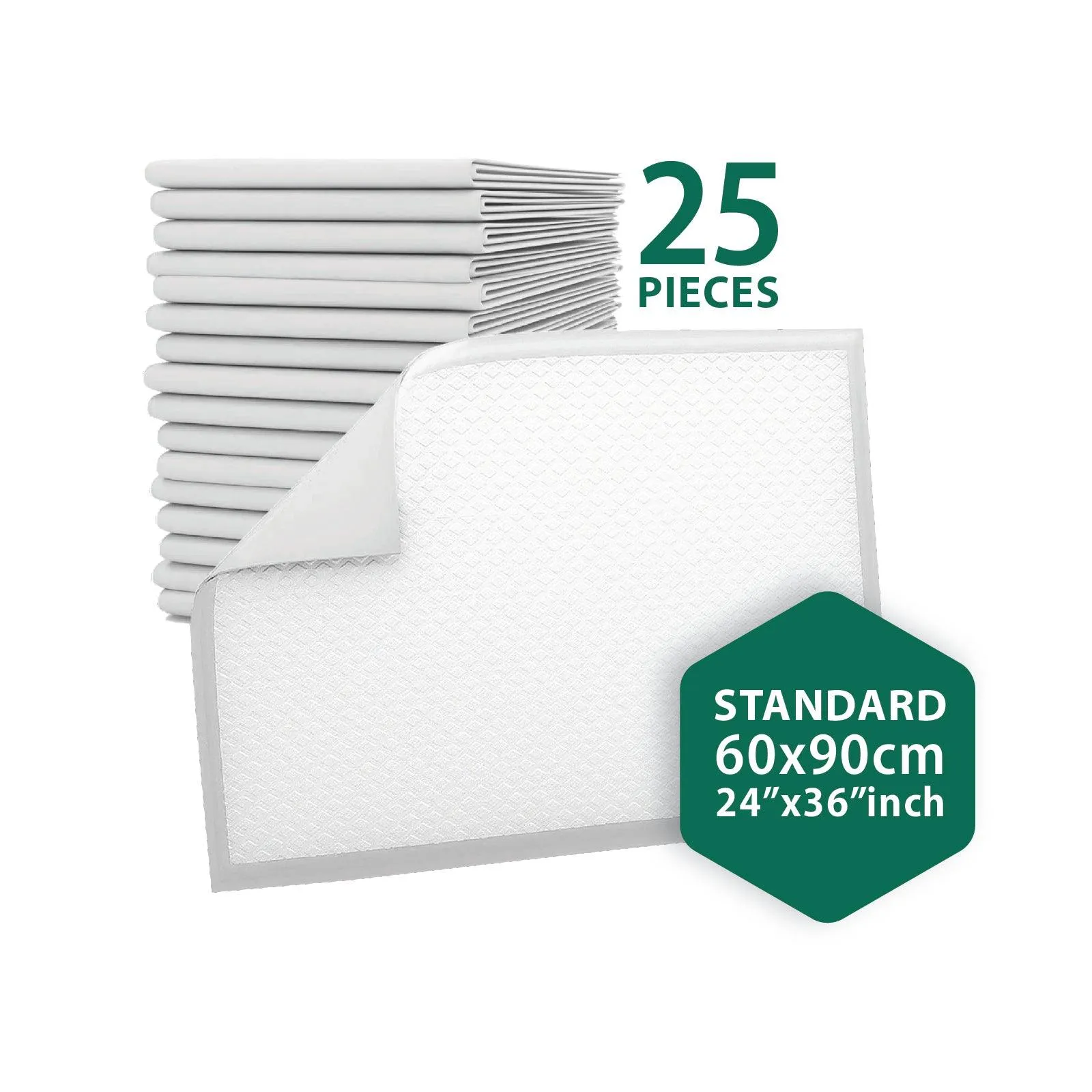 Novamed Incontinence Disposable Bed Pads, Underpads with adhesive tapes - 60x90 cm