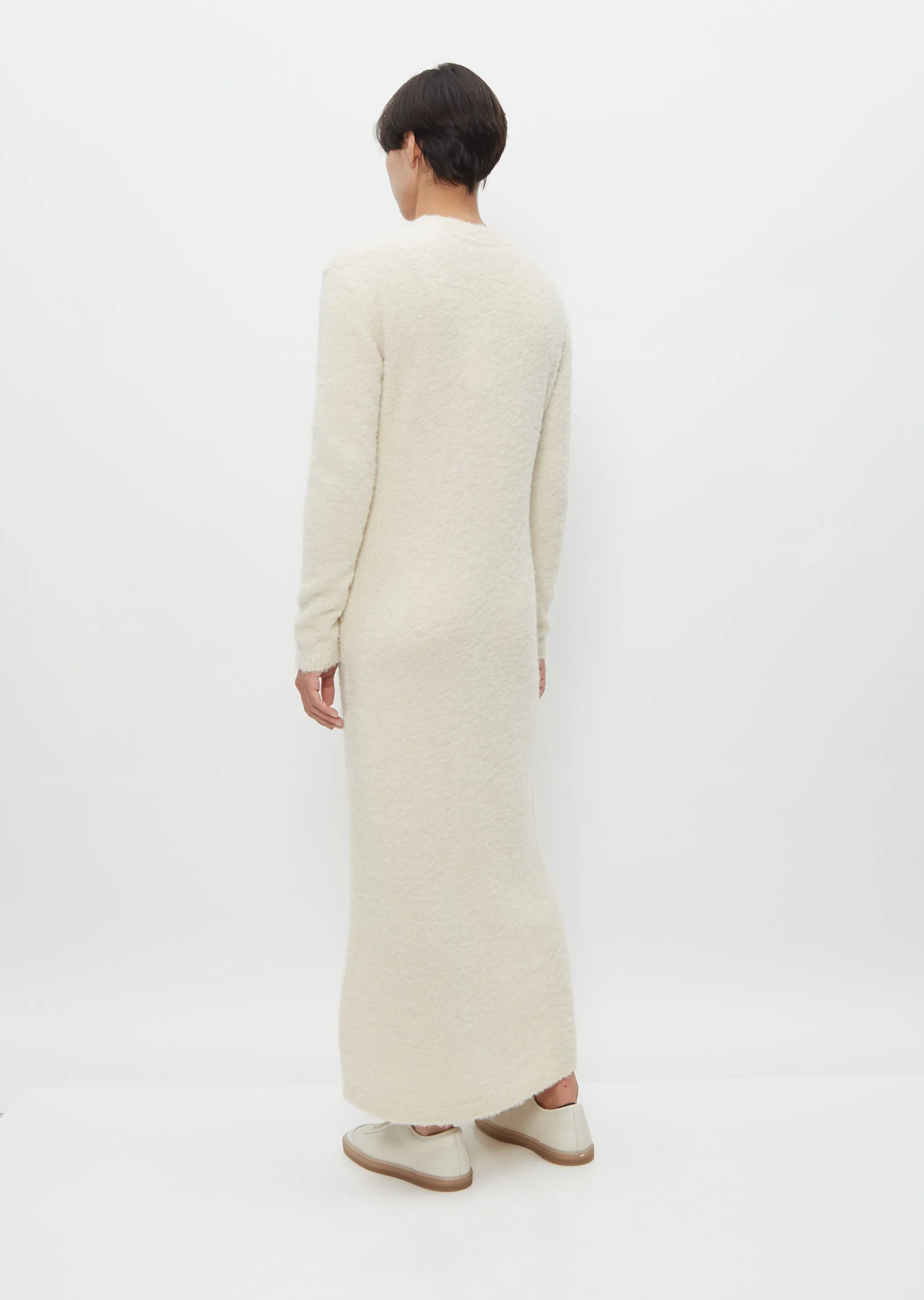 Olive Alpaca Knitted Dress