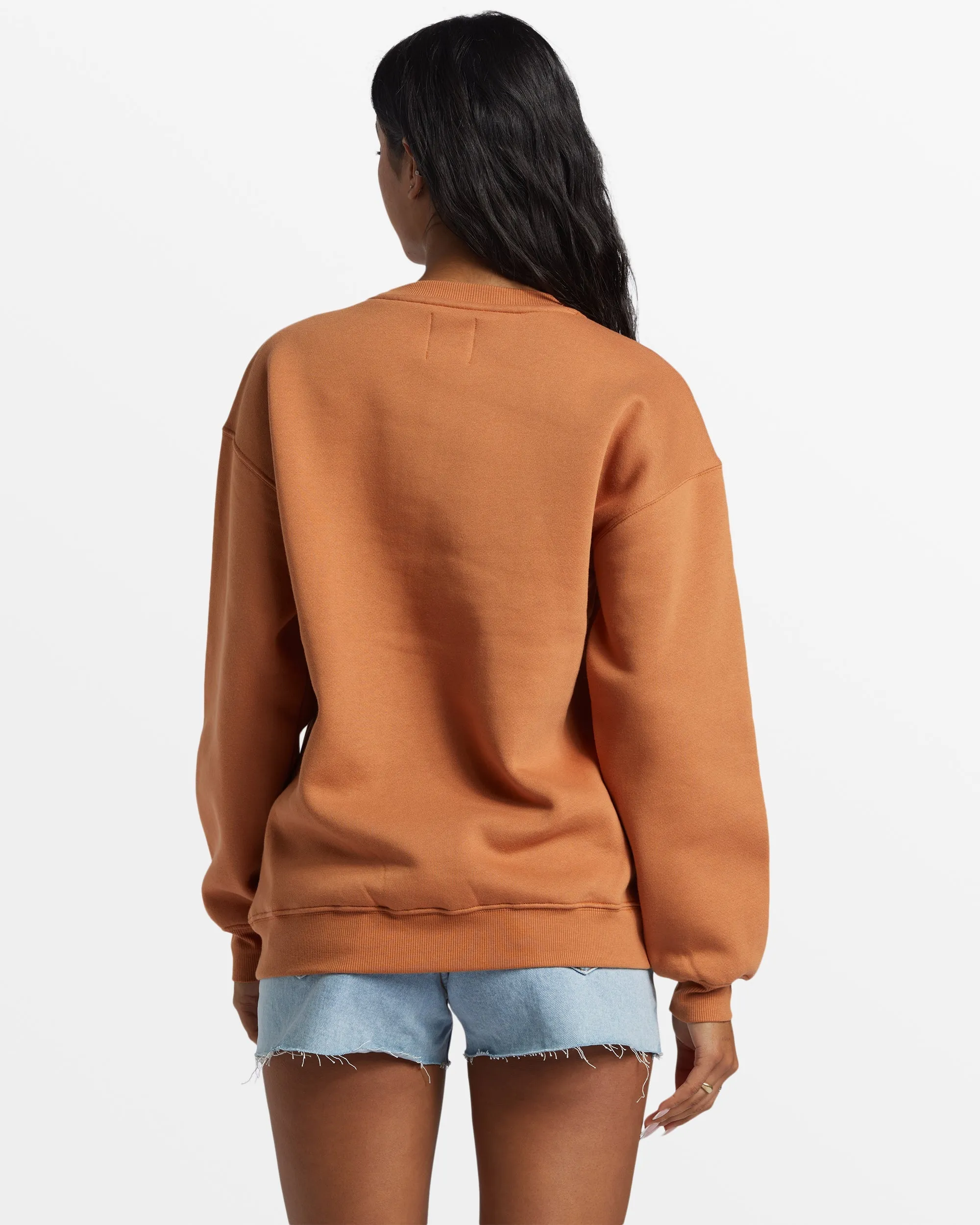 Paradise Is Here Crew Neck Sweatshirt - Toffee