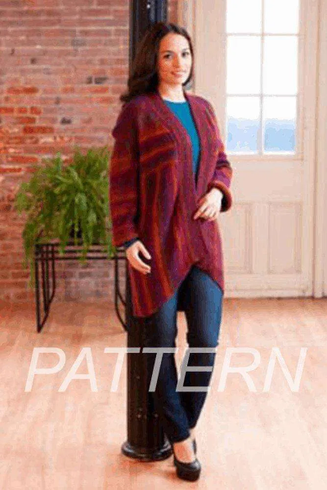 Plymouth Peplum Shawl Collar Cardigan *Pattern*