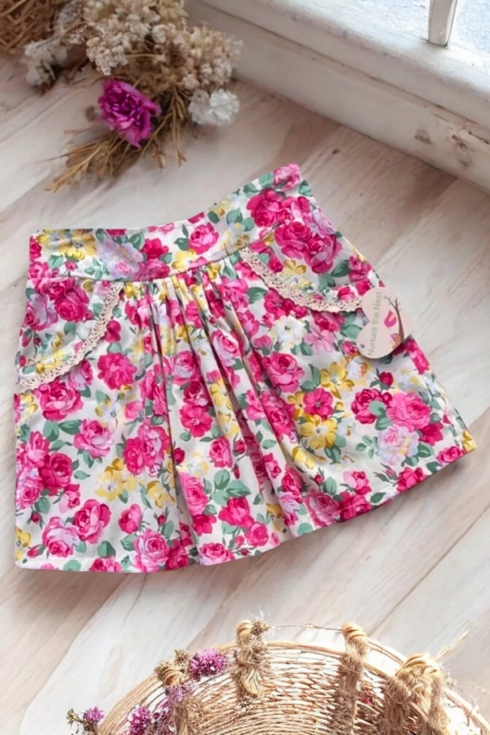 Pocket Skirt | Ester’s Roses ~ Sz 3,4,5 Only