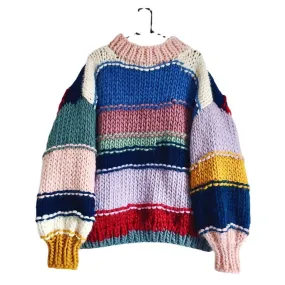 Pre Order:  Multicolor Stripes Knit Sweater