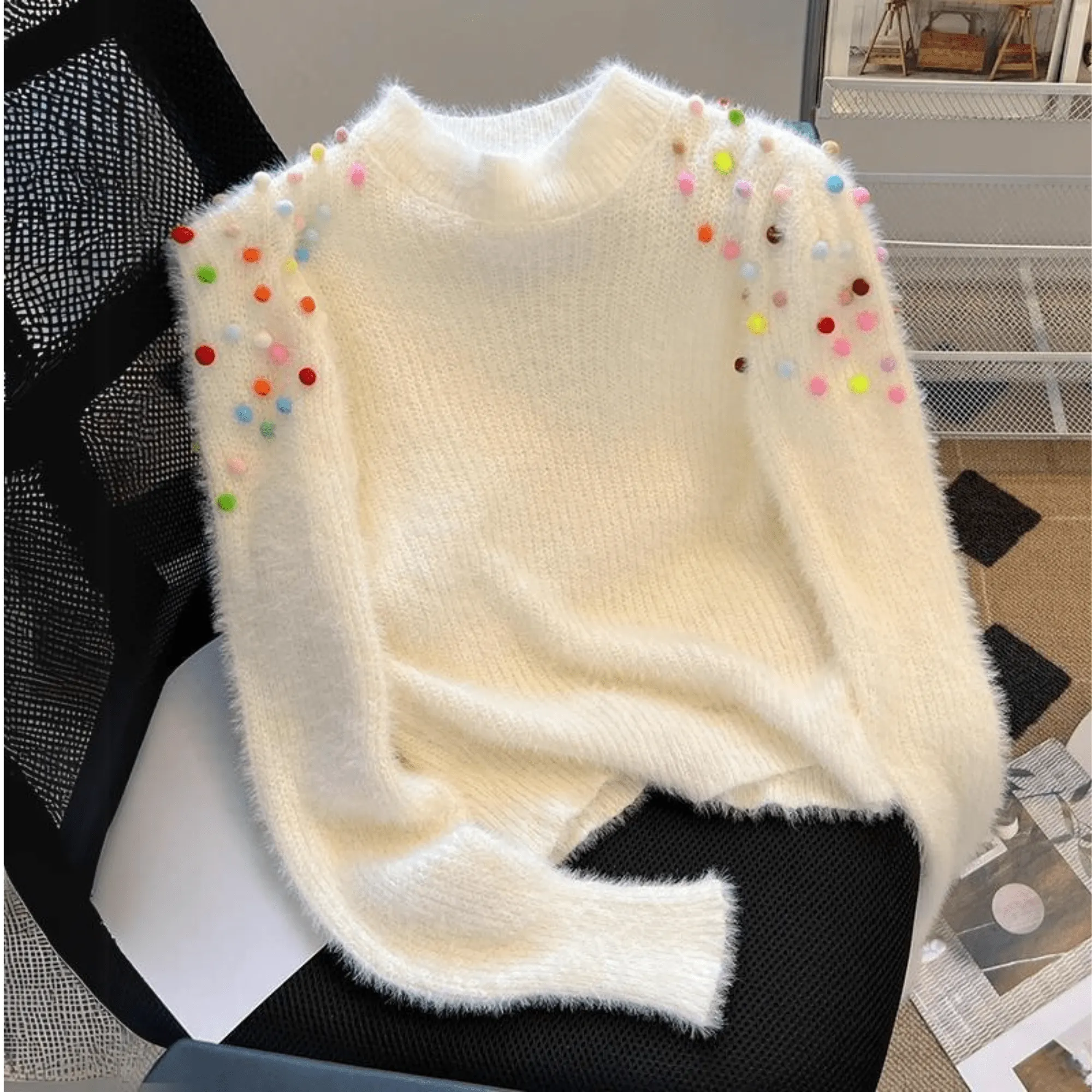 Pre Order:  Rainbow Nonpareils Knit Sweater