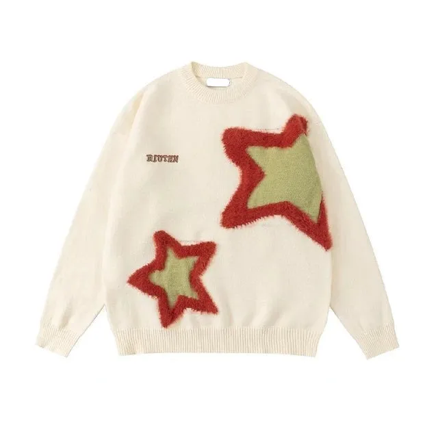 Pre Order:  Stars Fluff Loose Sweater