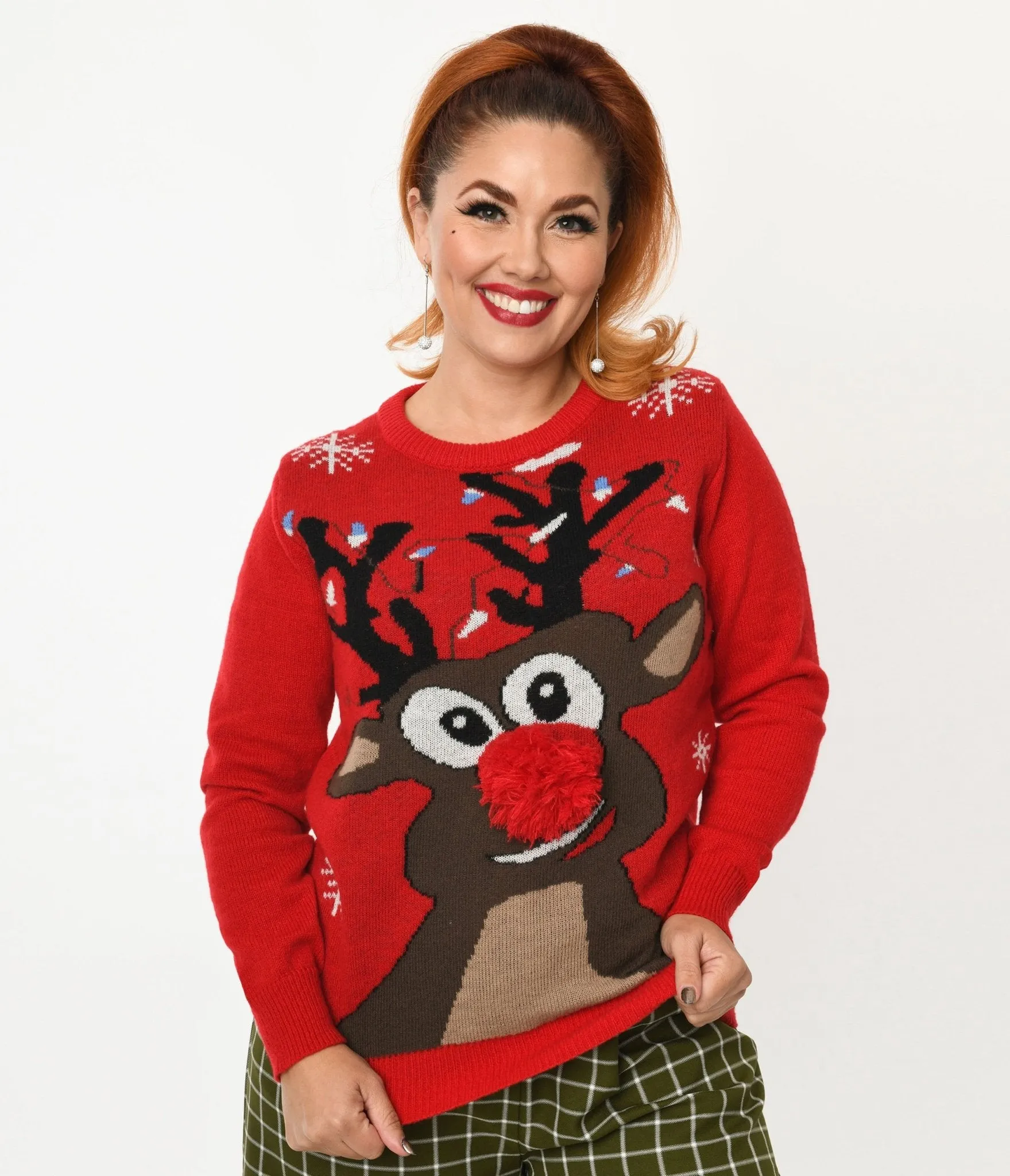 Red Rudolph Holiday Sweater