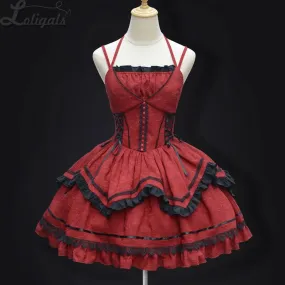 River Seine ~ Gothic Lolita Corset Dress w. Shrug Top