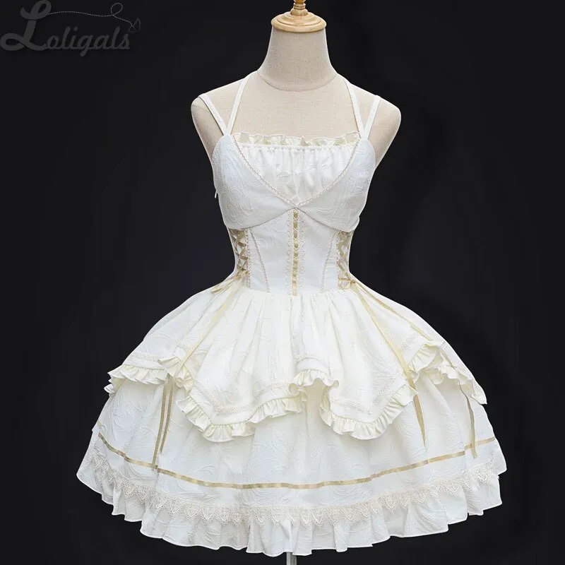 River Seine ~ Gothic Lolita Corset Dress w. Shrug Top