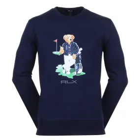 RLX Ralph Lauren Double Knit Bear Crew Neck