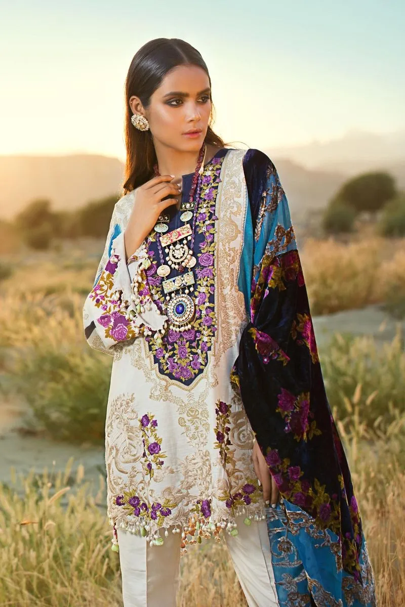 Sana Safinaz Winter Shawl Collection 2019 – 2A